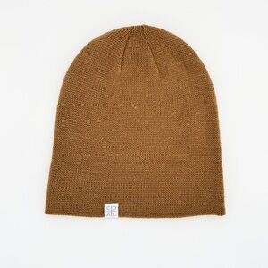 COAL The FLT Beanie Hat OS Camel‎ Fine Knit Cuffable Lightweight Outdoor Casual